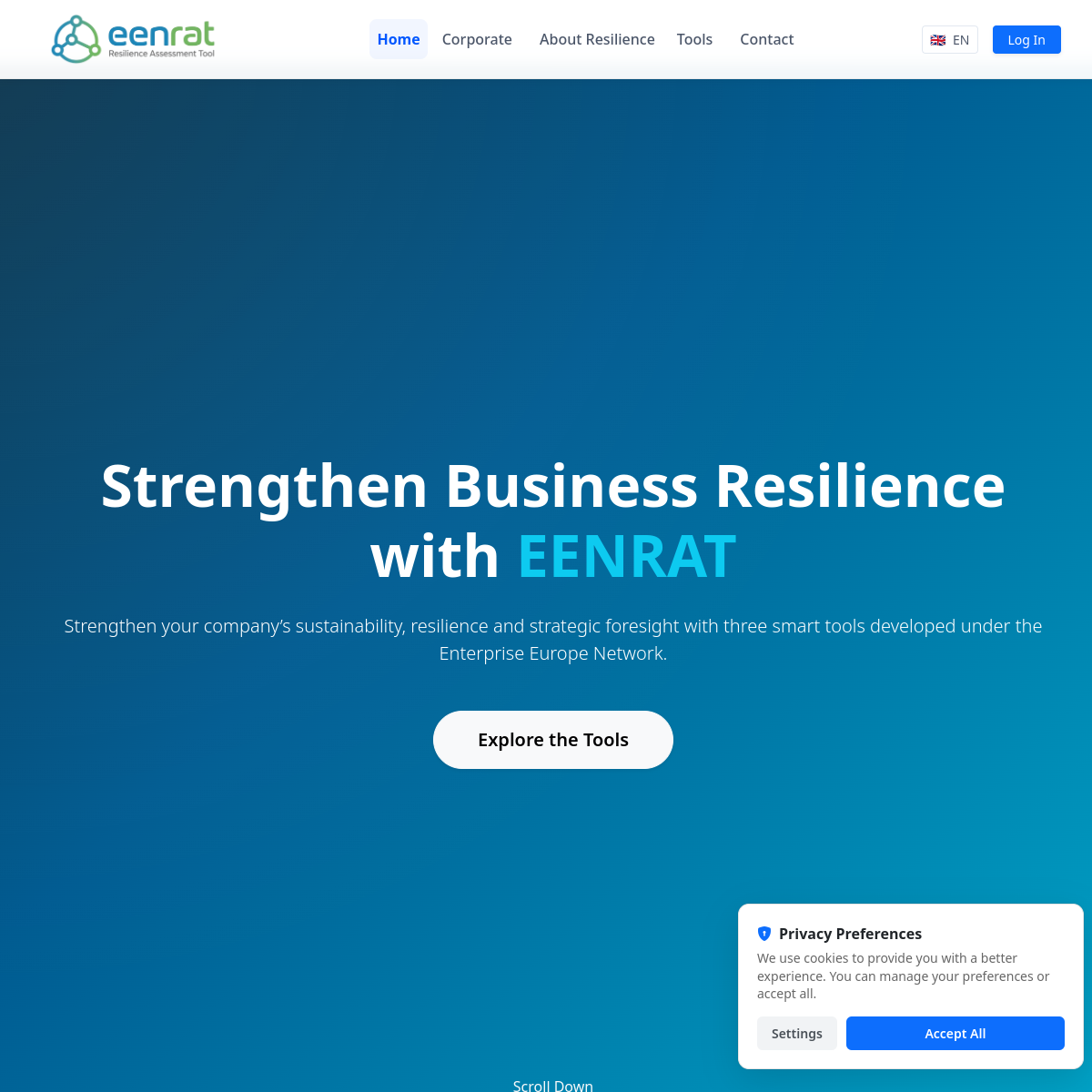 EENRAT anasayfa görüntüsü